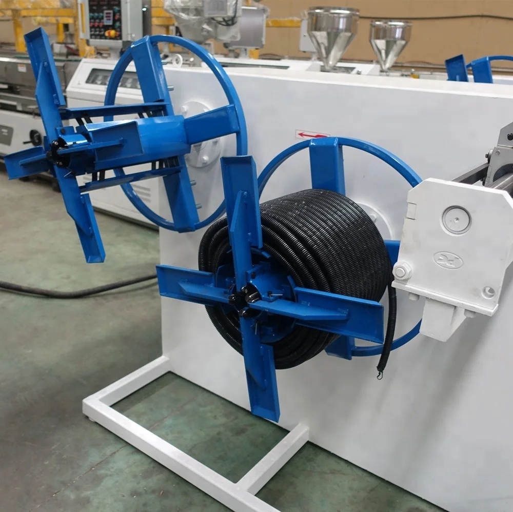 High Speed 20M/min Single Wall PA  Nylon Plastic PP PE  Corrugated Pipe Machine