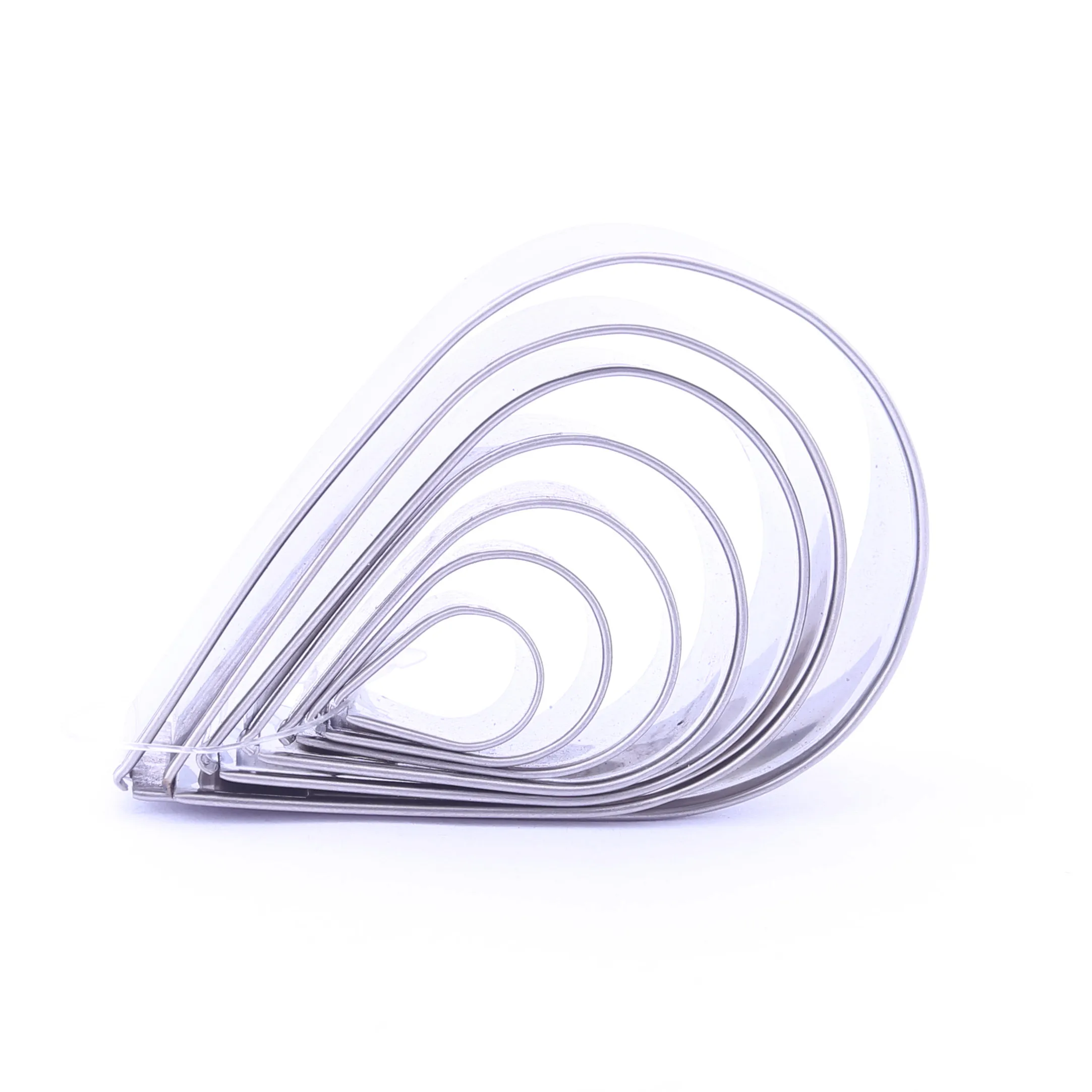 
fondant tools cake decorating stainless steel drop kitchen cookie cutter set of 7pcs 