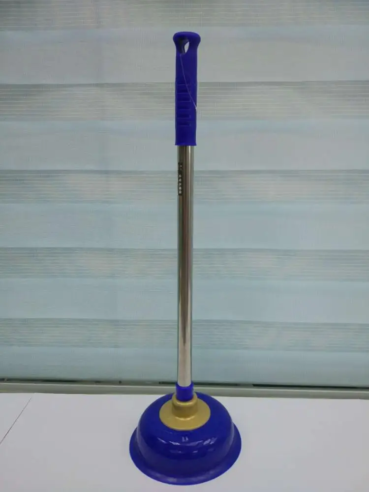 
Heavy Duty Stainless Steel bathroom Plastic toilet plunger 