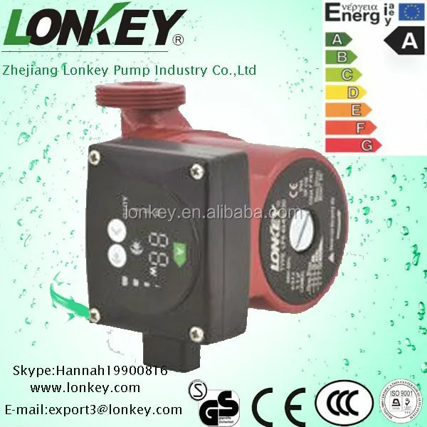 central heating circulating a rated pumps, low consumption smart circulator pump, converter class A hot water circulation pump