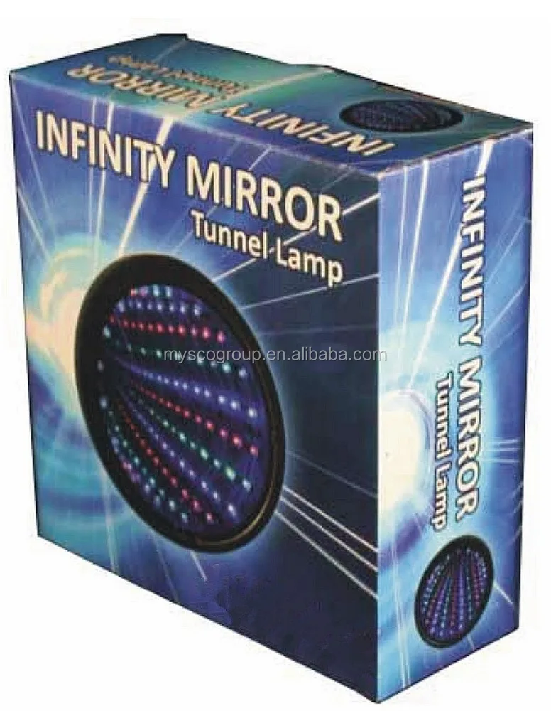 Светодиодная туннельная лампа, бесконечность, зеркальная туннельная лампа, светодиодное освещение, сенсорный декор для вечеринки