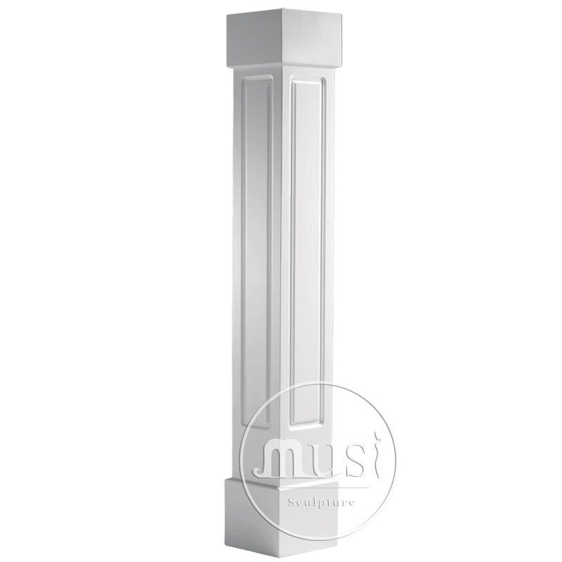 Artificial Marble Carved White Marble Columns Pillars