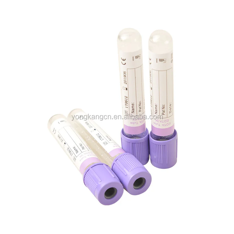 Medical safety vacutainer vacuum blood collection k2 k3 edta tube
