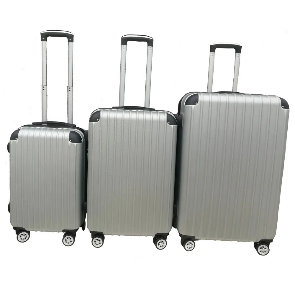 Hard shell abs pc trolley suitcase big capacity luggage 3pcs travel luggage bags set