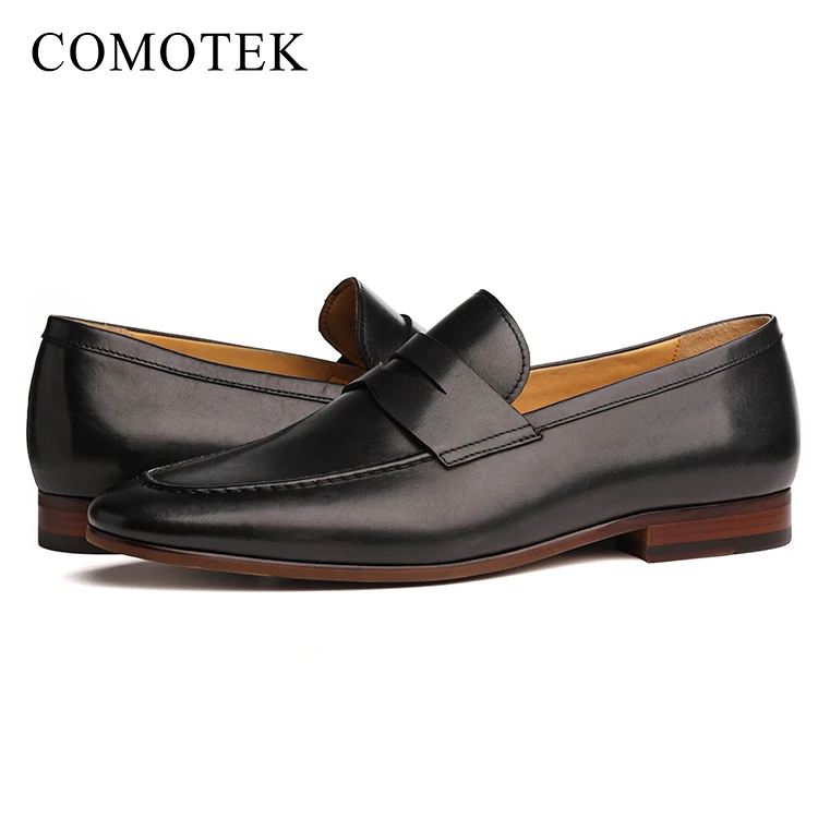 
 Гуанчжоу HONGJIA COMOTEK бренд под заказ мягкая резиновая подошва мужская кожаная обувь  