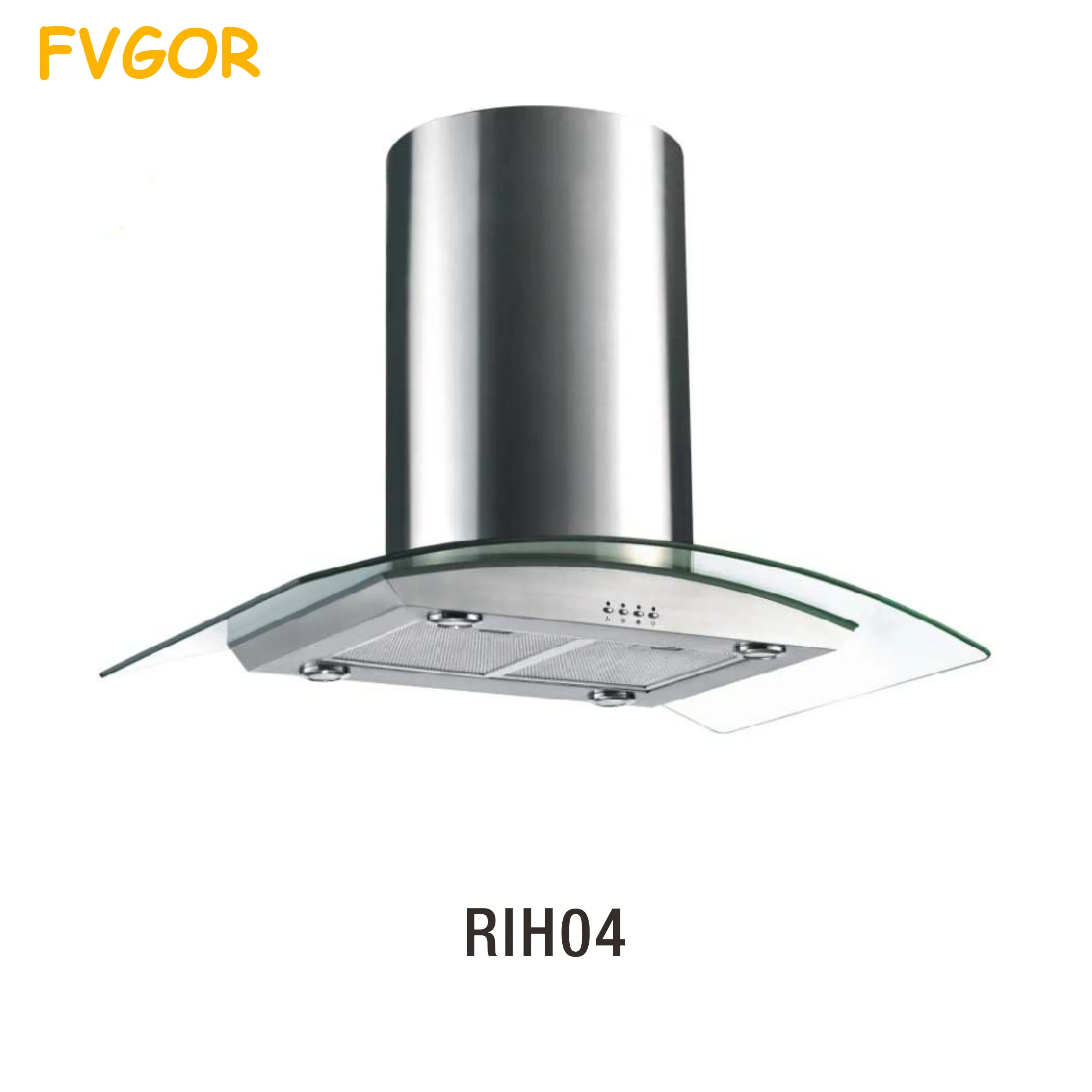 switch glass stainless steel chimney kitchen range hood