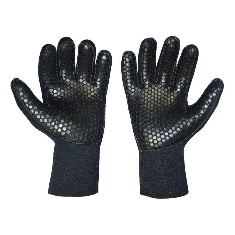 
LayaTone Neoprene Gloves 3mm Diving Black Adults Anti-slip Five Fingers Surfing Snorkeling Free Diving Gloves 