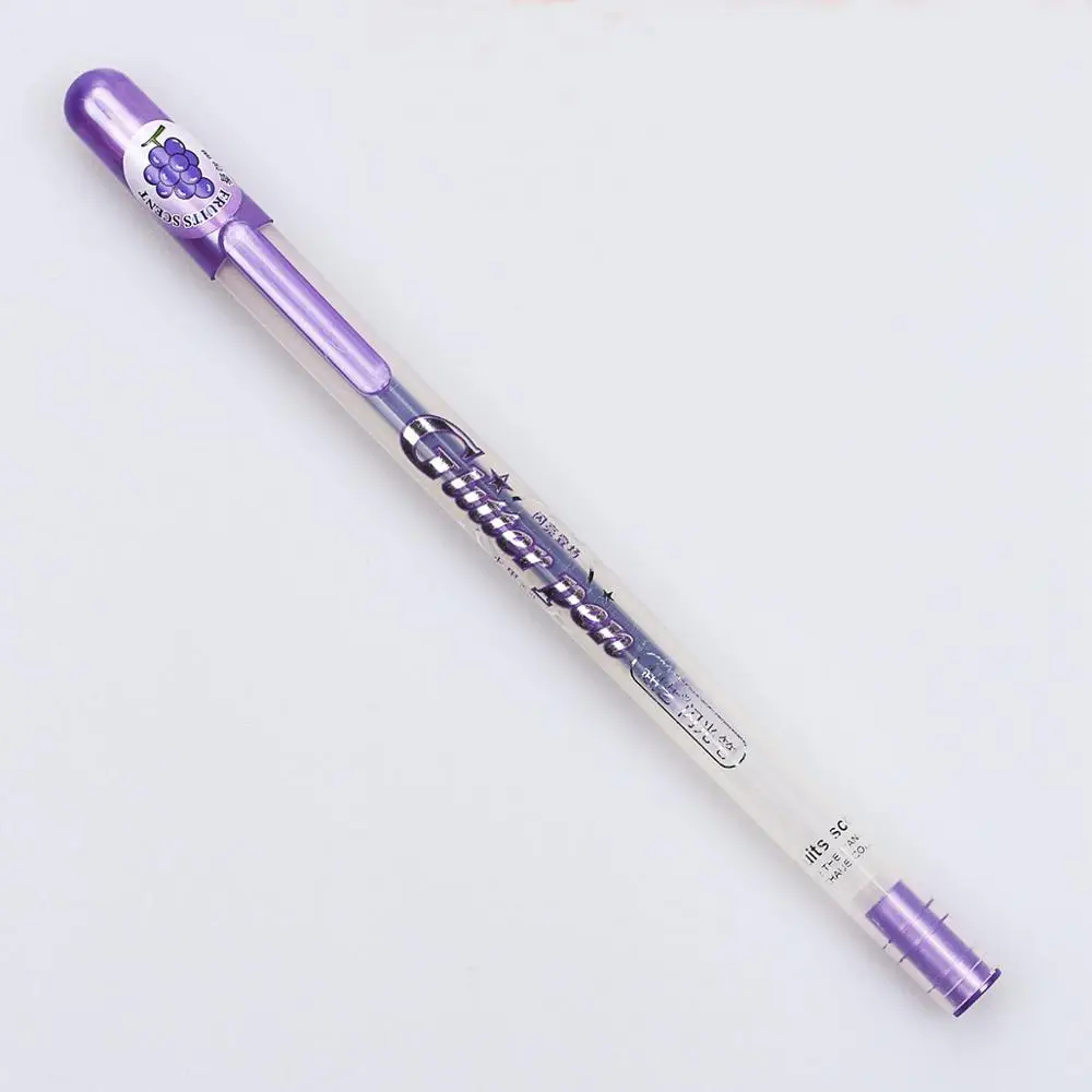 Chaue brand multi color gel pen set purple glitter gel ink pen for coloring