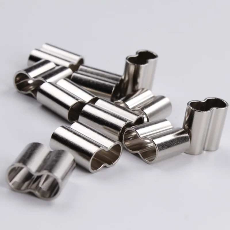 
Aluminum Wire Rope Double Copper Crimp Sleeve Fishing Crimps 