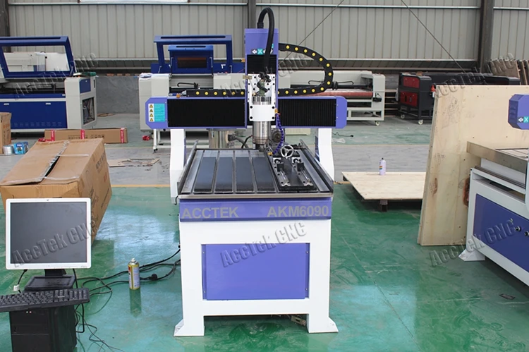 Desktop mini metal PCB jewelry jade stone stainless steel dog name tag engraving cutting cnc router machine 6090 6012 1212