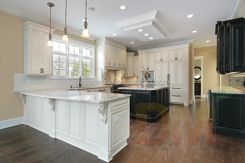 kitchen with white cabinetry-1