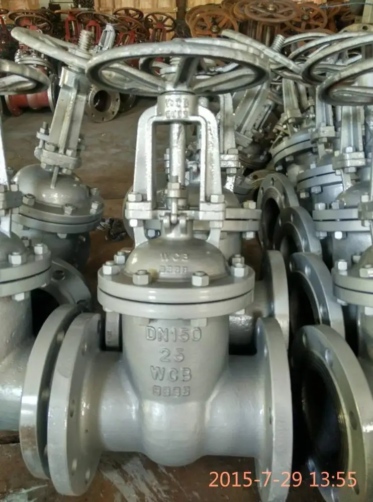 flange gate valve  carbon steel    PN16 DN50  (available in stock  34SETS  ) exw price $29.00