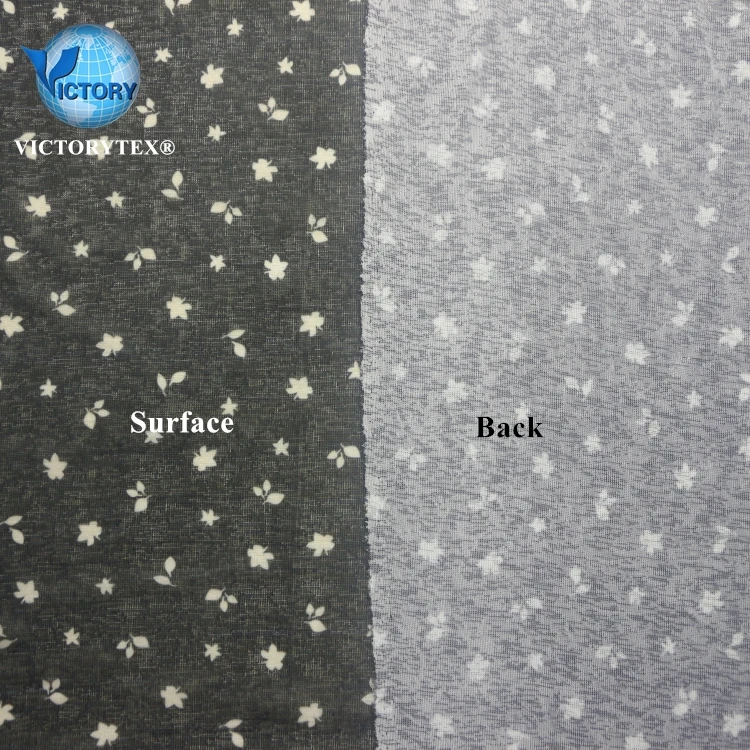 100% Polyester 75D Slub Bunchy Nicked 1x1 Rib Filament Yarn Sublimate Printed 1x1 Rib Knit Fabric for Ladies,Babies Clothing