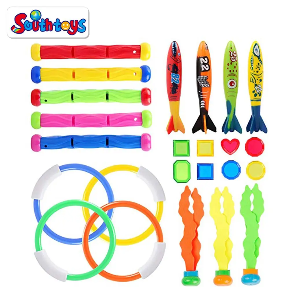 Underwater Kids Summer Swimming Pool Party Diving and Sinking Dive Game Toys Bundle Set