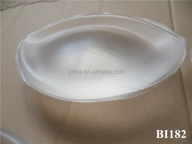 Big Abaloned-shaped Silicone bra insert BI182 corset push up bra Pads Breast uplift Enhancer Push Up Padded Bra
