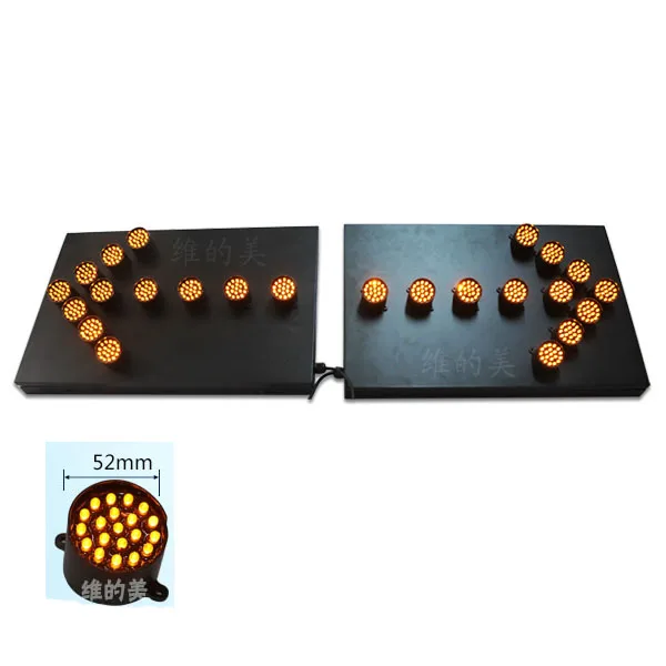 600*400mm aluminum Truck Mounted traffic arrow LED road sign board