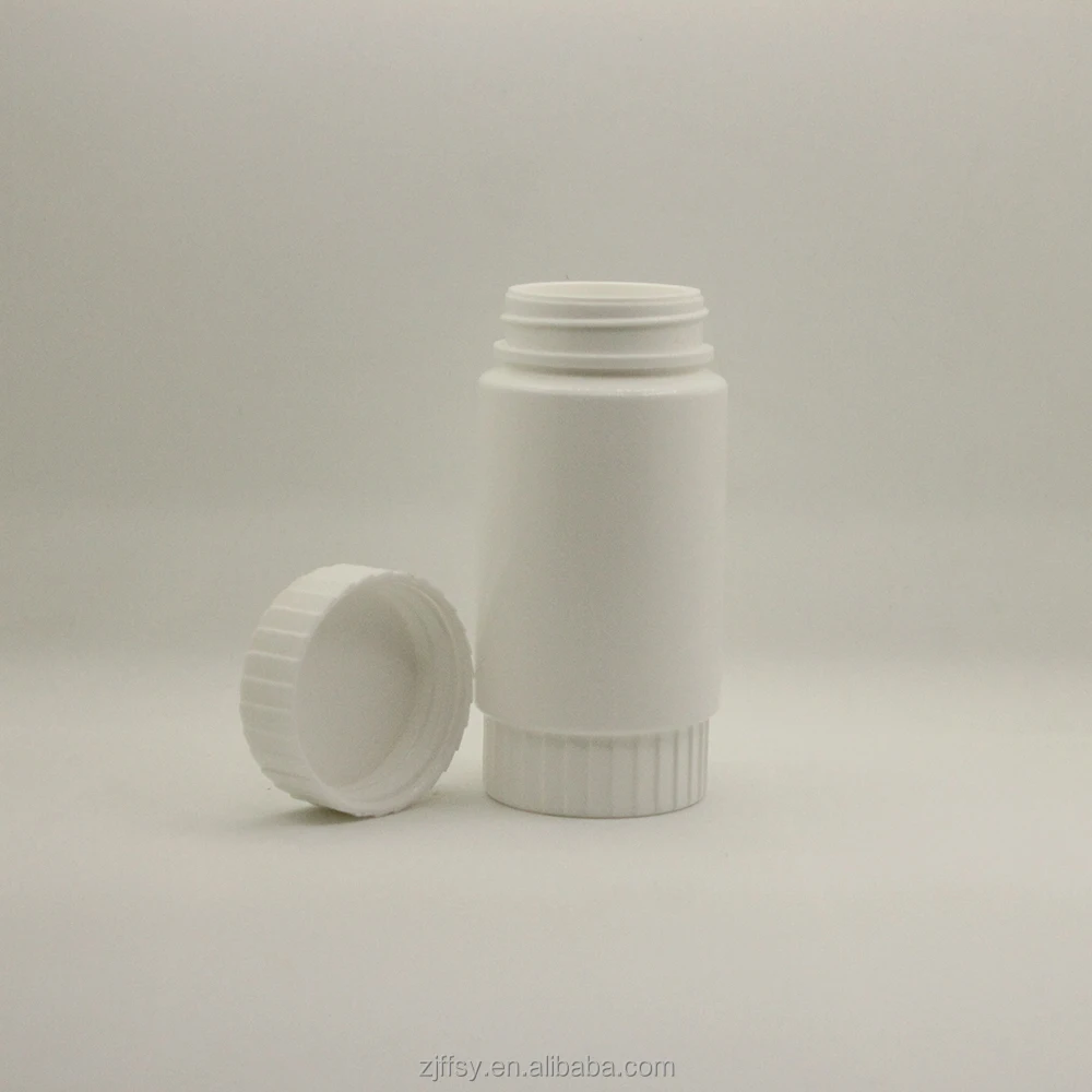 Белая капсула для таблеток 150 мл из полиэтилена высокой плотности, пластиковая бутылка, дополнительная фармацевтическая бутылка
