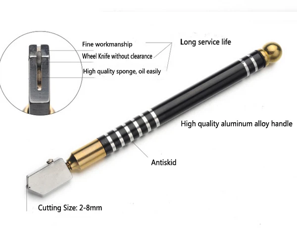 professional glass cutting cutter tool, glass scorer tool