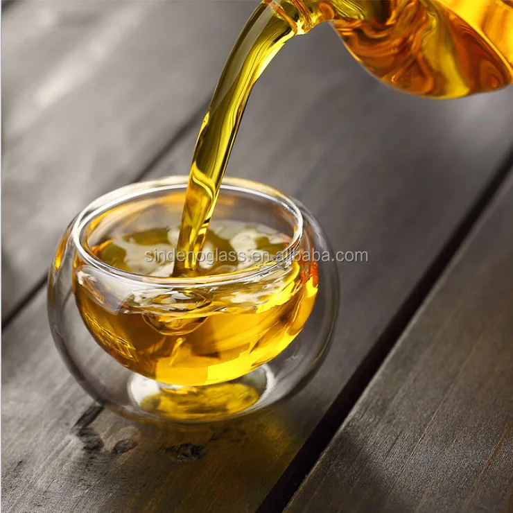 Small Tea Transparent Cup Tea Set Mini Gift Double Wall Small Glass Cup For Tea