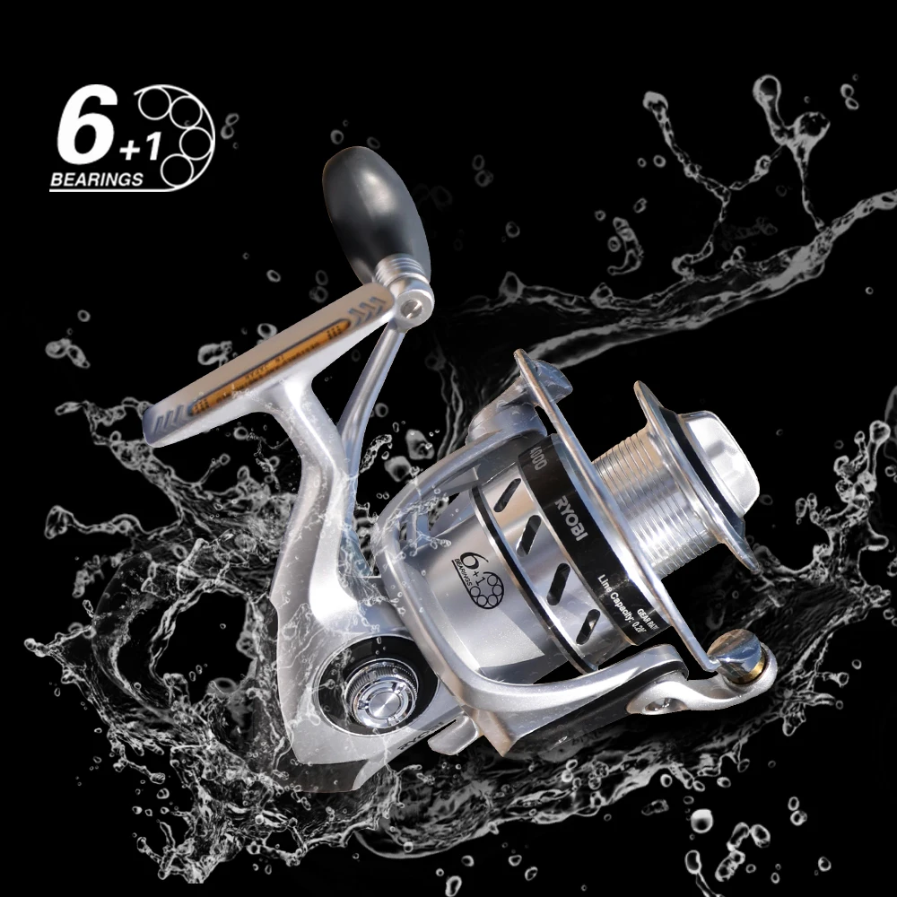 Рыболовная катушка RYOBI VIRTUS POWER 6 + 1 С шарикоподшипником для соленой воды