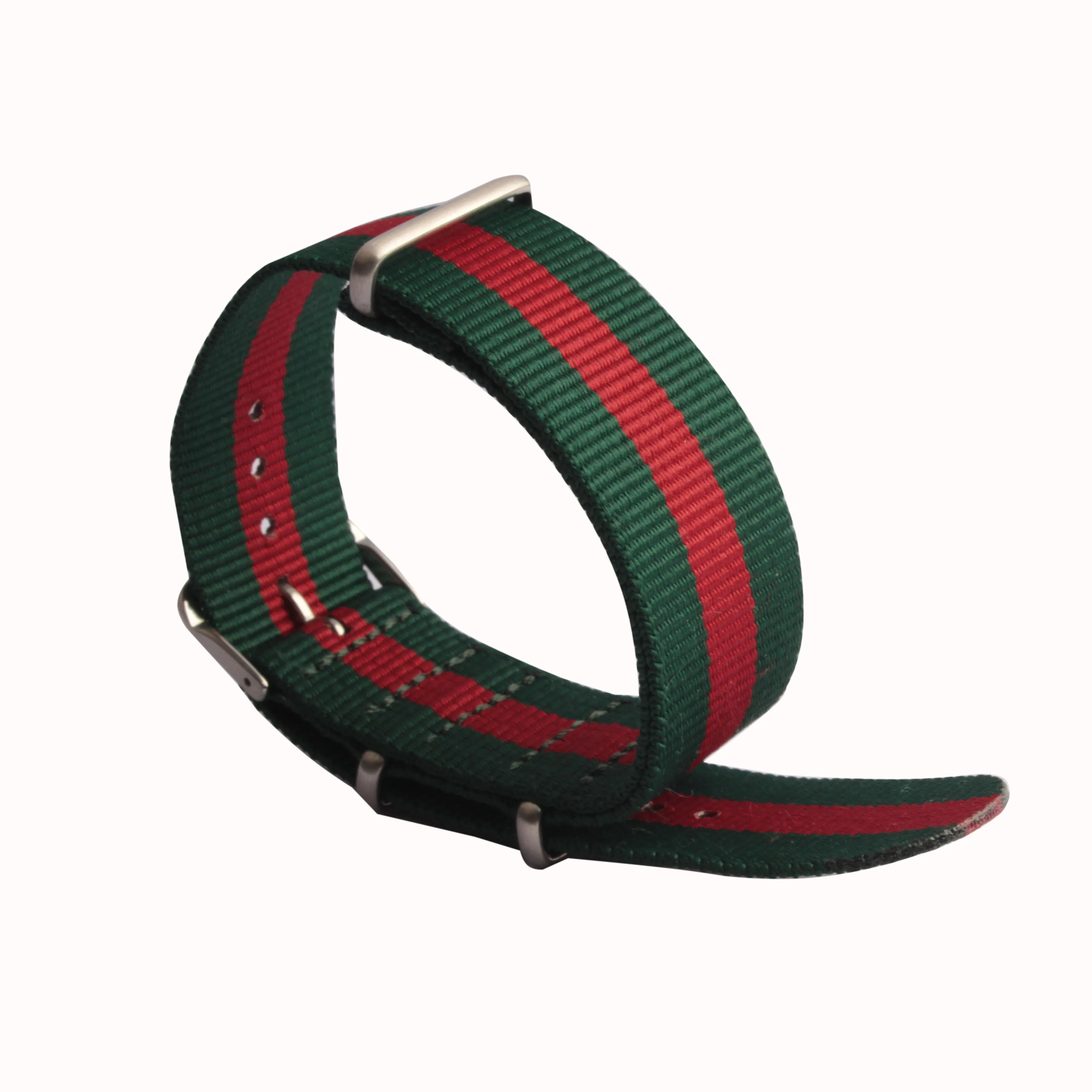 18mm 20mm 22mm 24mm Custom Camouflage One Piece Bronze Plated one piece Zulu Nylon Watch Strap Band