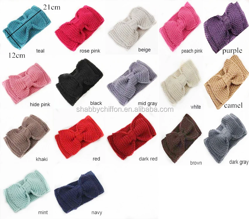 
Women Bow Headband ear warmers crochet headwrap Wholesale- Top-selling Women Headwrap 