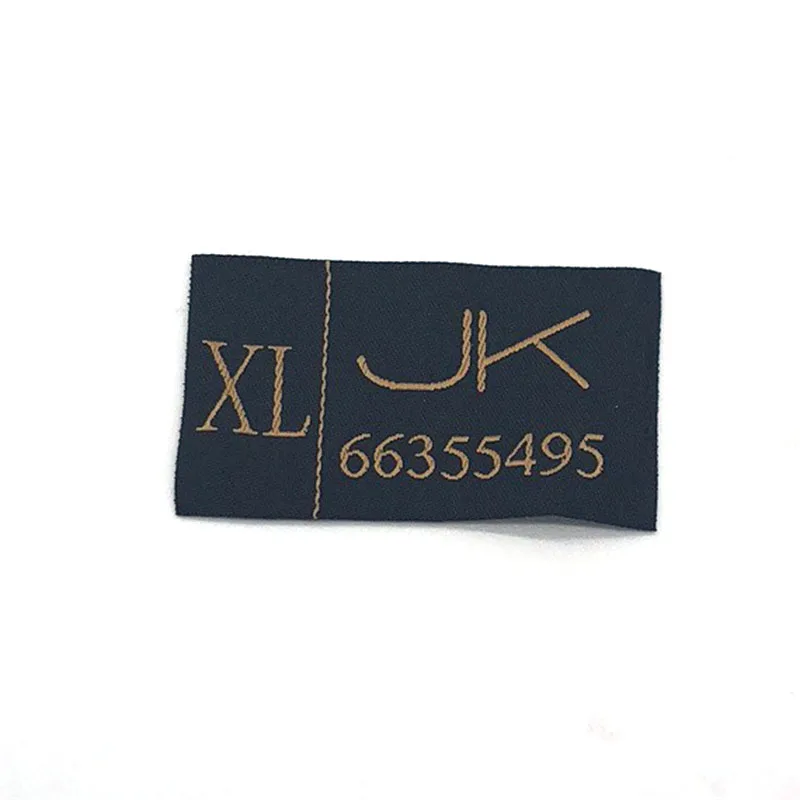 Popular Design Custom Private Main Label Size Label for Clothes Embroidery Woven Label