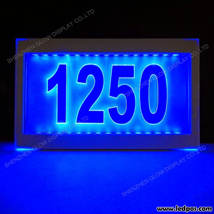 factory custom made led house floor room number signs for hotel