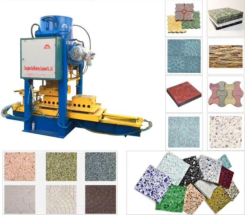 Profitable small scale cement paver tile making terrazzo machine/concrete marble floor tile making machine price