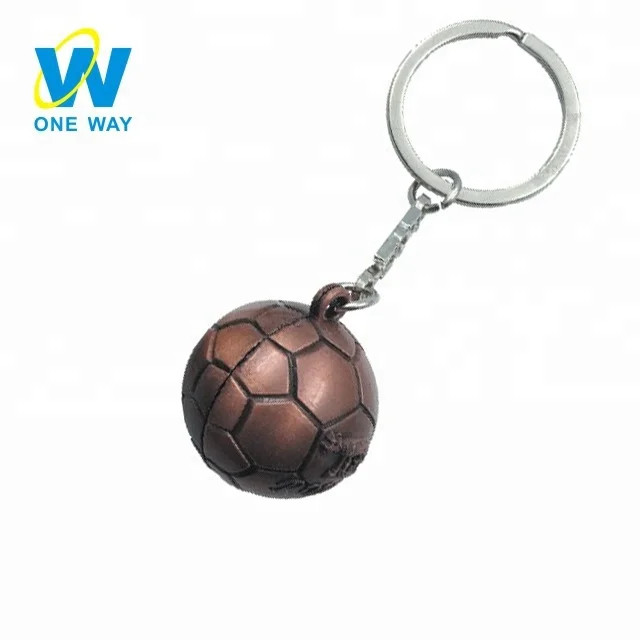 
Wholesale Custom 3D Soccer Key Chain Promotional Metal Keychain 