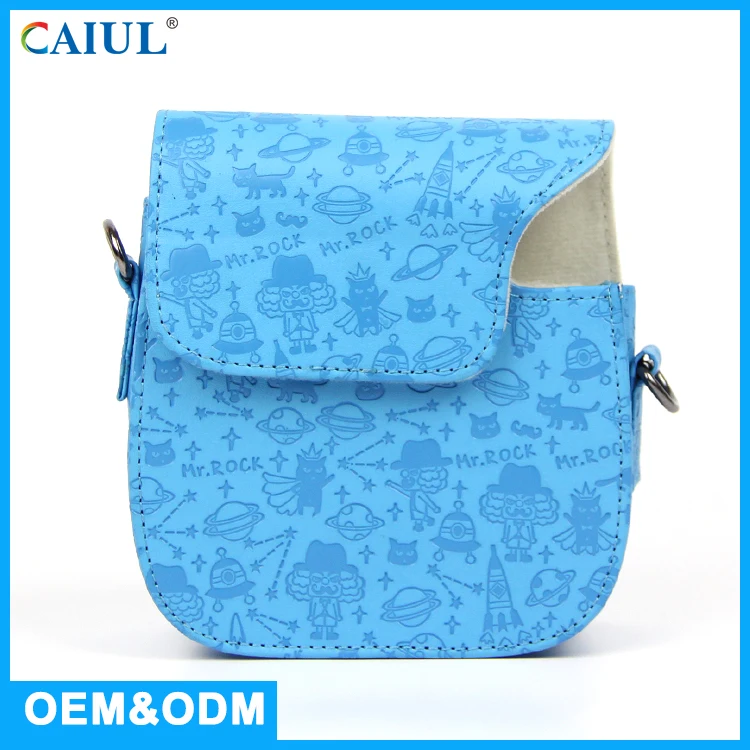 
Customized Service Mini8 blue Instant instax Camera PU Leather 