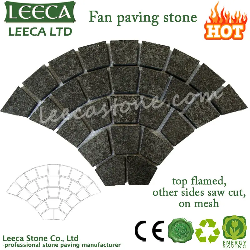 черного базальта дорога мощения камней фабрика