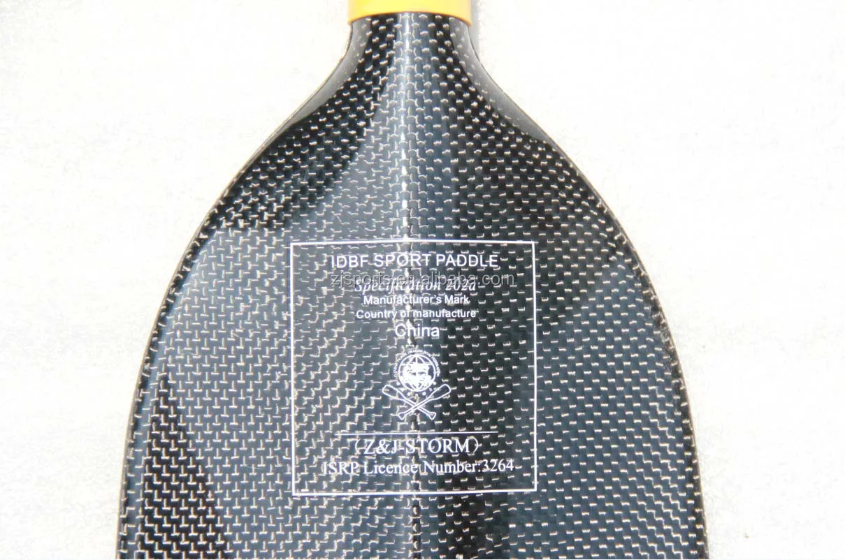 ZJ SPORT Discounted IDBF Approved Carbon Fiber Dragon Boat Paddle STORM Model