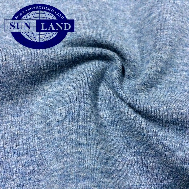 fashion casual garment clothing 95/5 yarn dyed 2x2 cotton spandex rib fabric