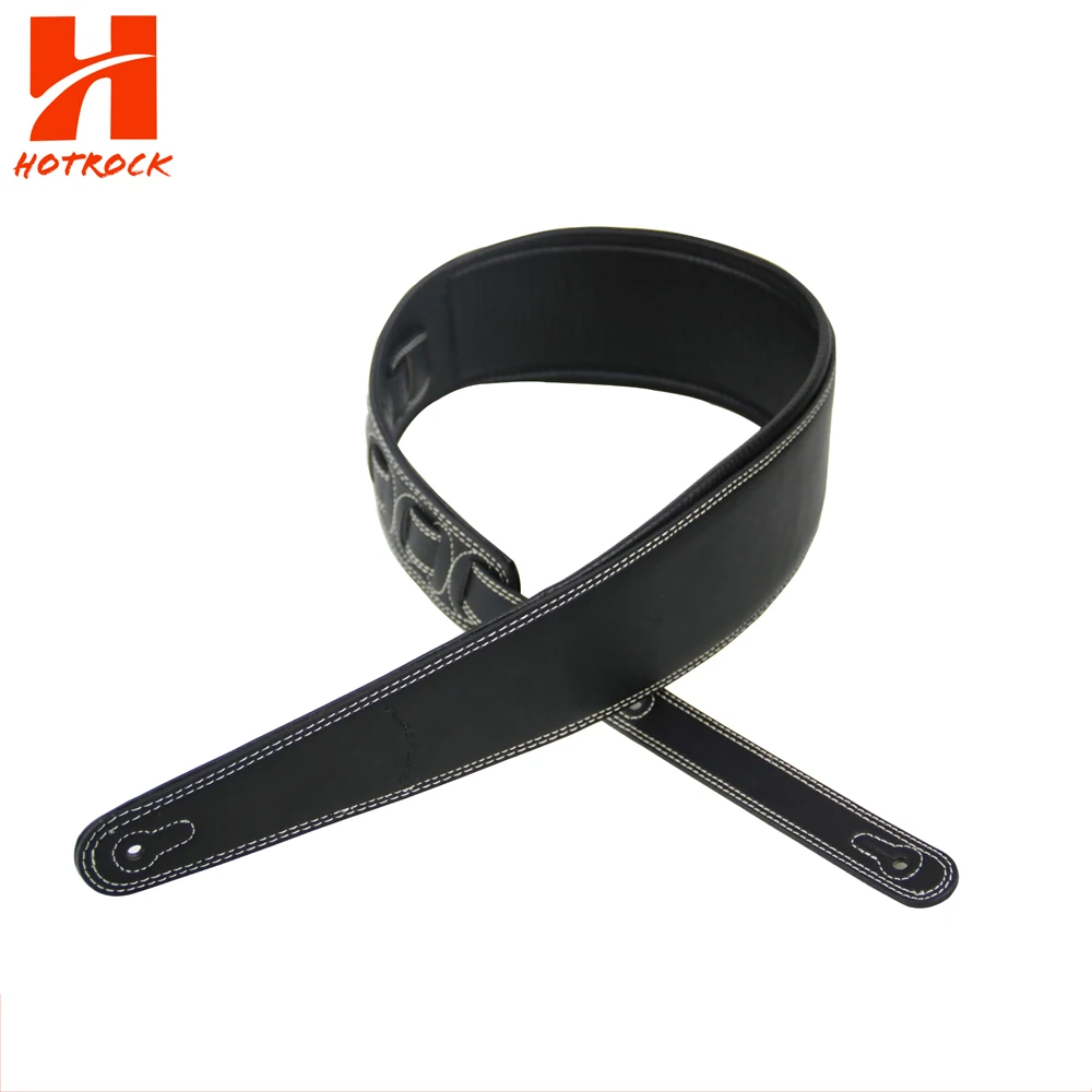 Custom guitar crossbody strap Wholesale Australia Simple design Pu leather guitar straps