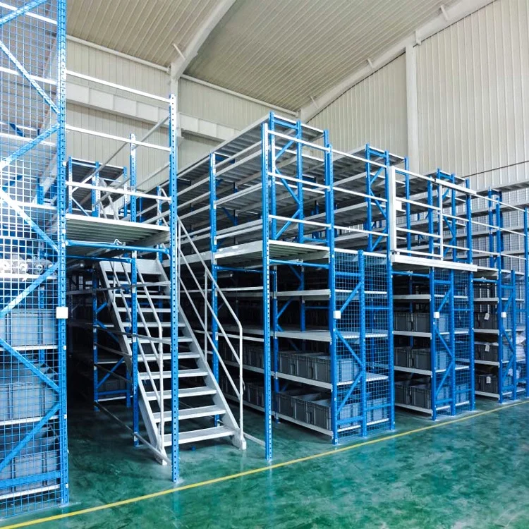 
GTY custom racking supported warehouse compact mezzanine platform shelving rack 