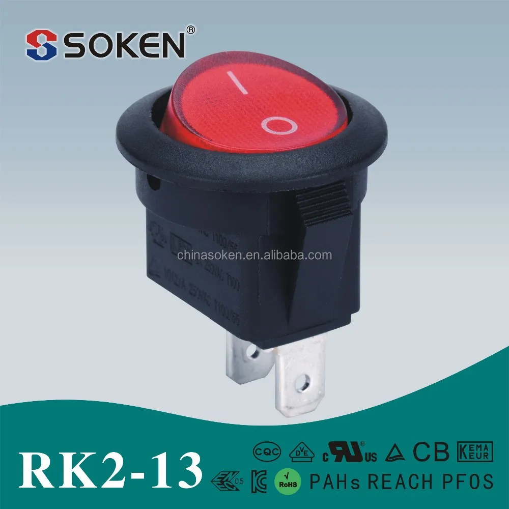Rk2-13 SPST RoHS UL вкл выкл перекидной переключатель t85 10A 250VAC hy12