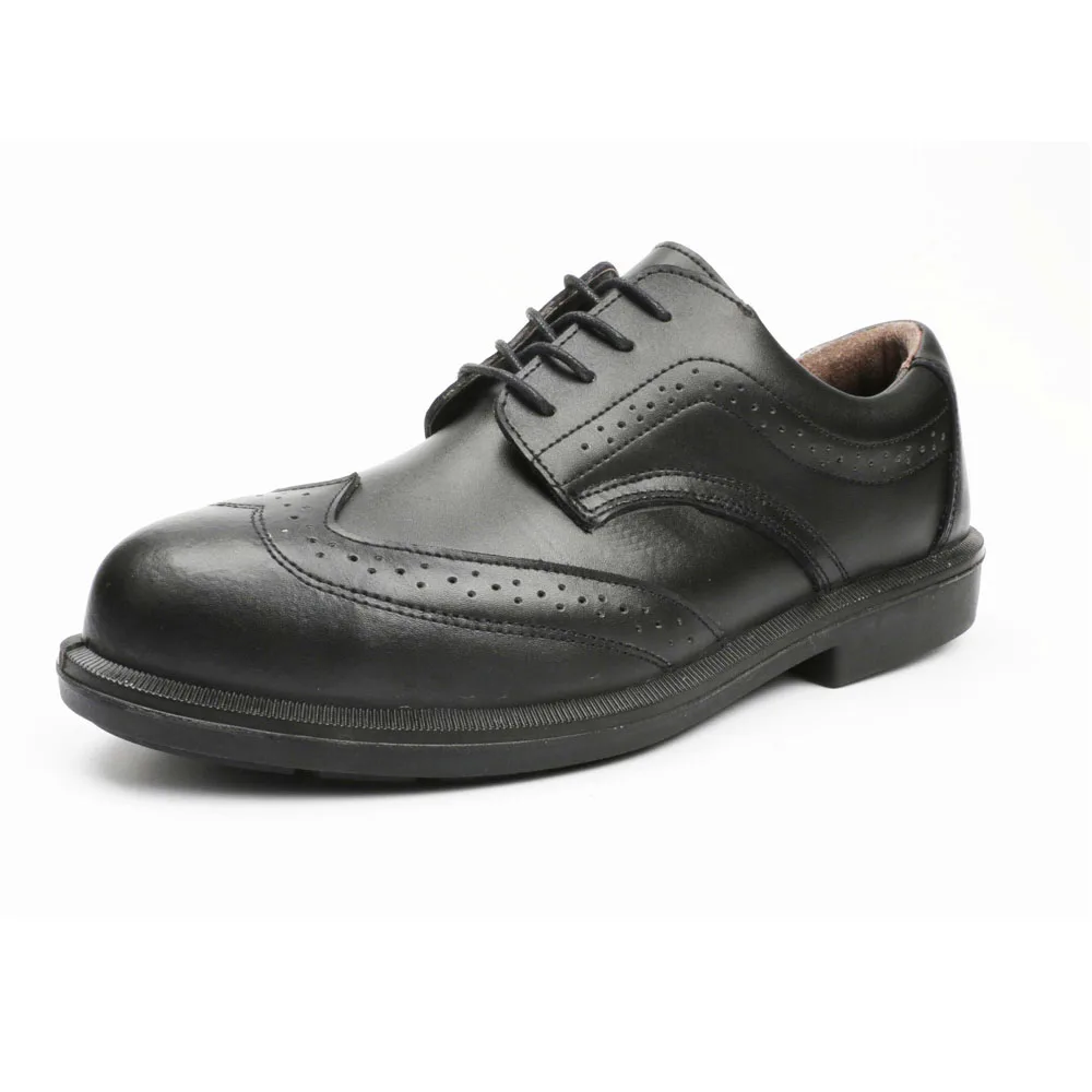 high quality first layer leather low cut steel toe office work footwear safety shoes manufacturer