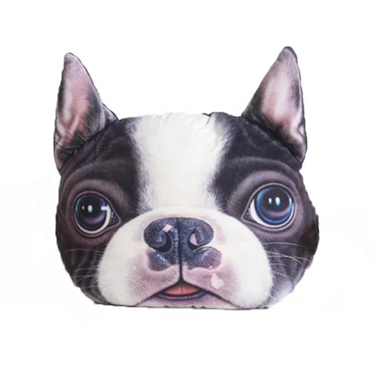 
French Bulldog Low Back Support Mesh Cartoon Hold Pillow For Kids 