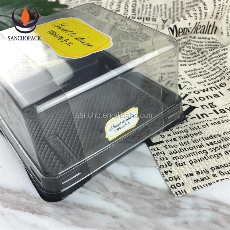 Free design 10 inch square moon cake pastry packaging box cake box