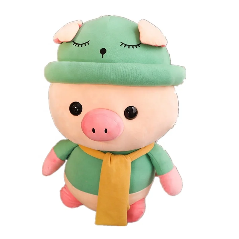 
scarf pig stuffed animal plush toy cute 