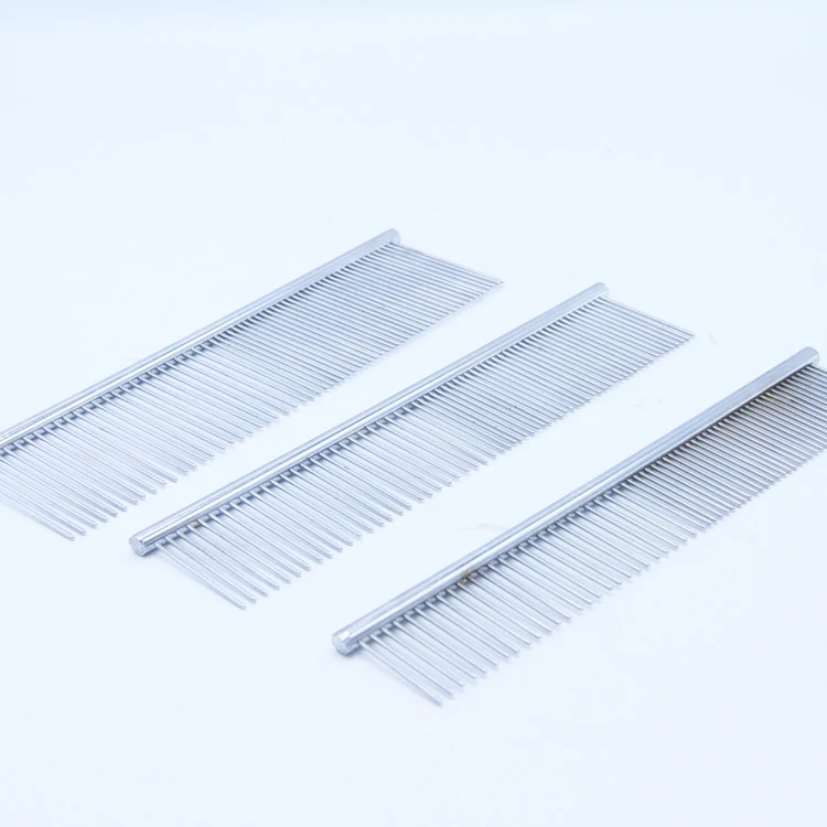 Factory Supplies Dual Use metal Lice Grooming Comb Cat Care Product For Pet Shops