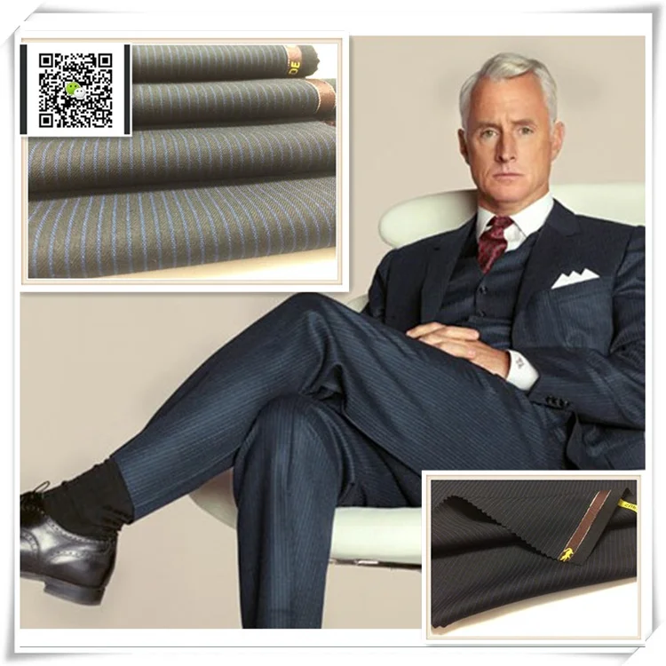 Italian export winter overcoat suit woven viscose polyester wool fabric