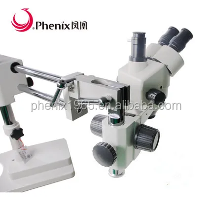 Phenix 180x magnification trinocular stereo microscope for phone fixed