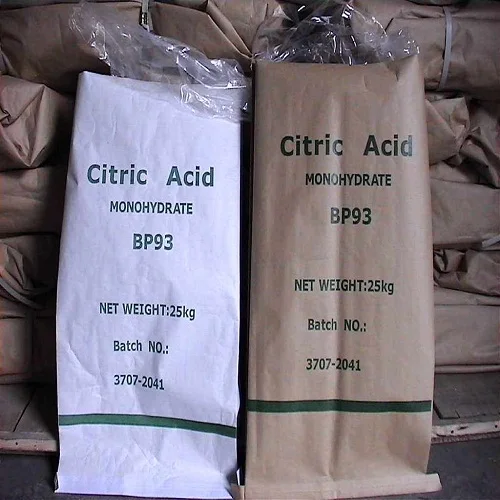 high purity citric acid monohydrate/citric acid anhydrous from china manufacturer on  (cas:77-92-9)