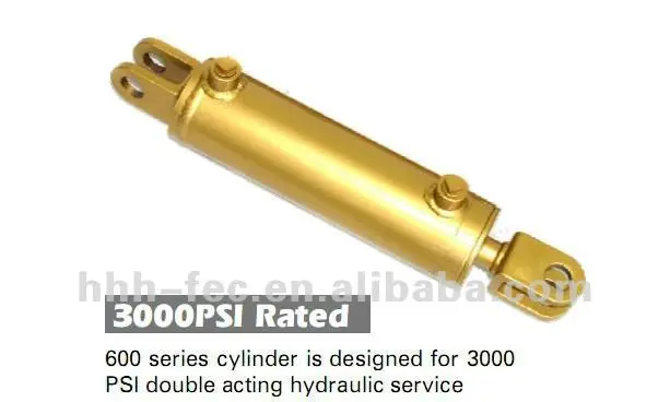Hydraulic Piston Cylinder 600 Series for 3000PSI Rated Double Acting Cylinder