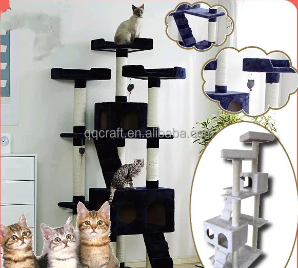 qqpet wholesale cat climbing rope ladder & sisal rope ladders for sale & cat tree climbing ladders