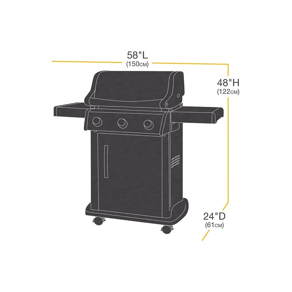 
Factory low price uv inhibited oxford/pe fabric outdoor waterproof bbq pit cover with customized logo 