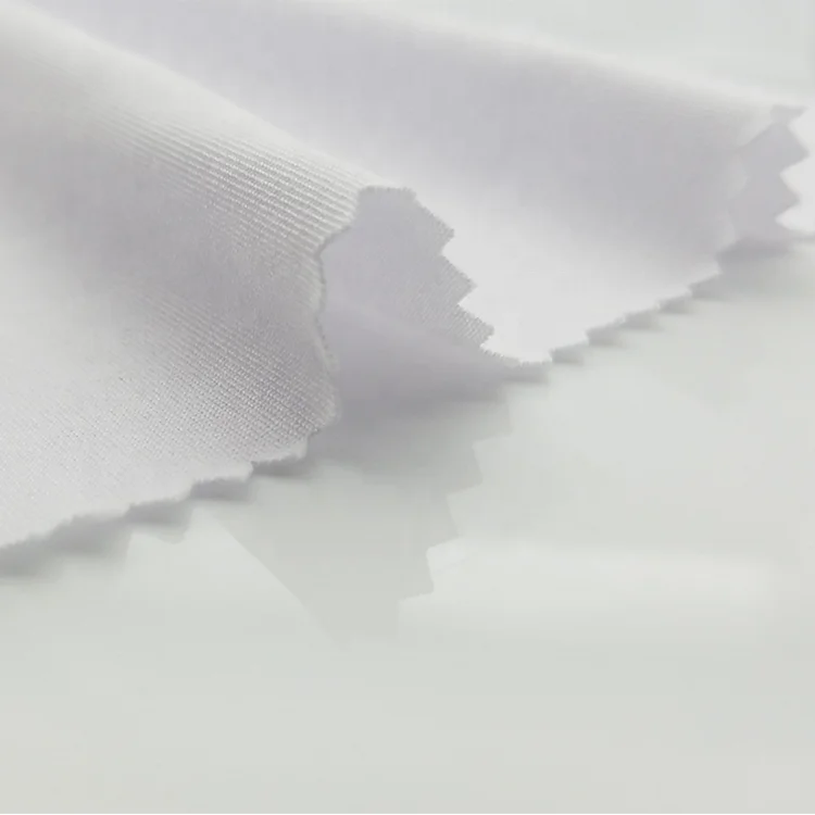 
High elastic soft spandex polyester dry fit cool touch feeling single jersey fabric 