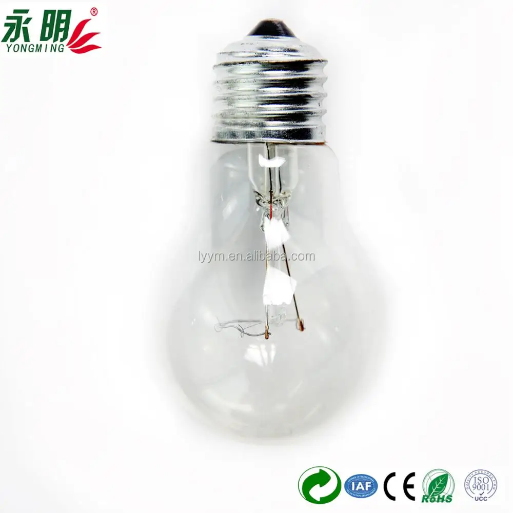 
220V 25W E27 incandescent clear frosted bulb 
